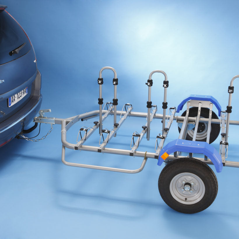 Portabicicletas para enganche de remolque Mottez para 6 bicicletas