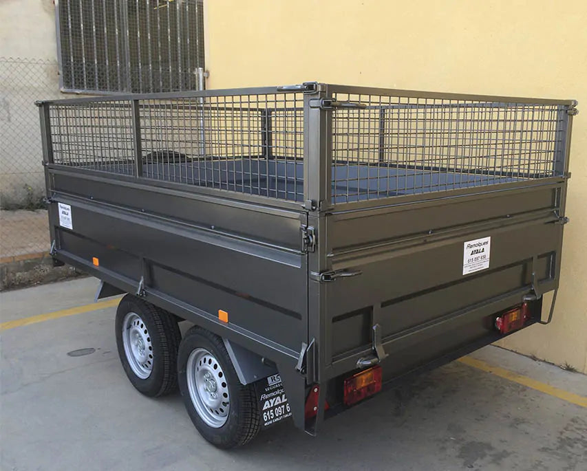 Remolque 2 ejes 3.000 x 1.700 x 500 Ruedas por debajo