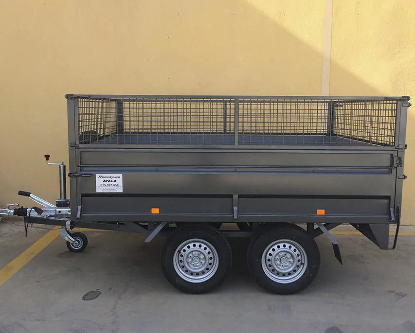 Remolque 2 ejes 3.000 x 1.700 x 500 Ruedas por debajo