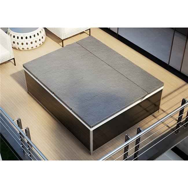 Magic Spa+, 2 plazas, cristal negro, cabezal a la derecha