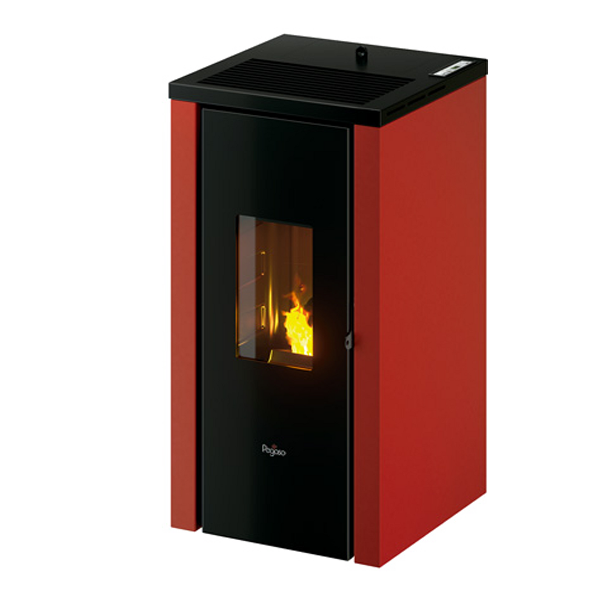 Estufa de pellet ECO NABONA-7 7,7 Kw rojo