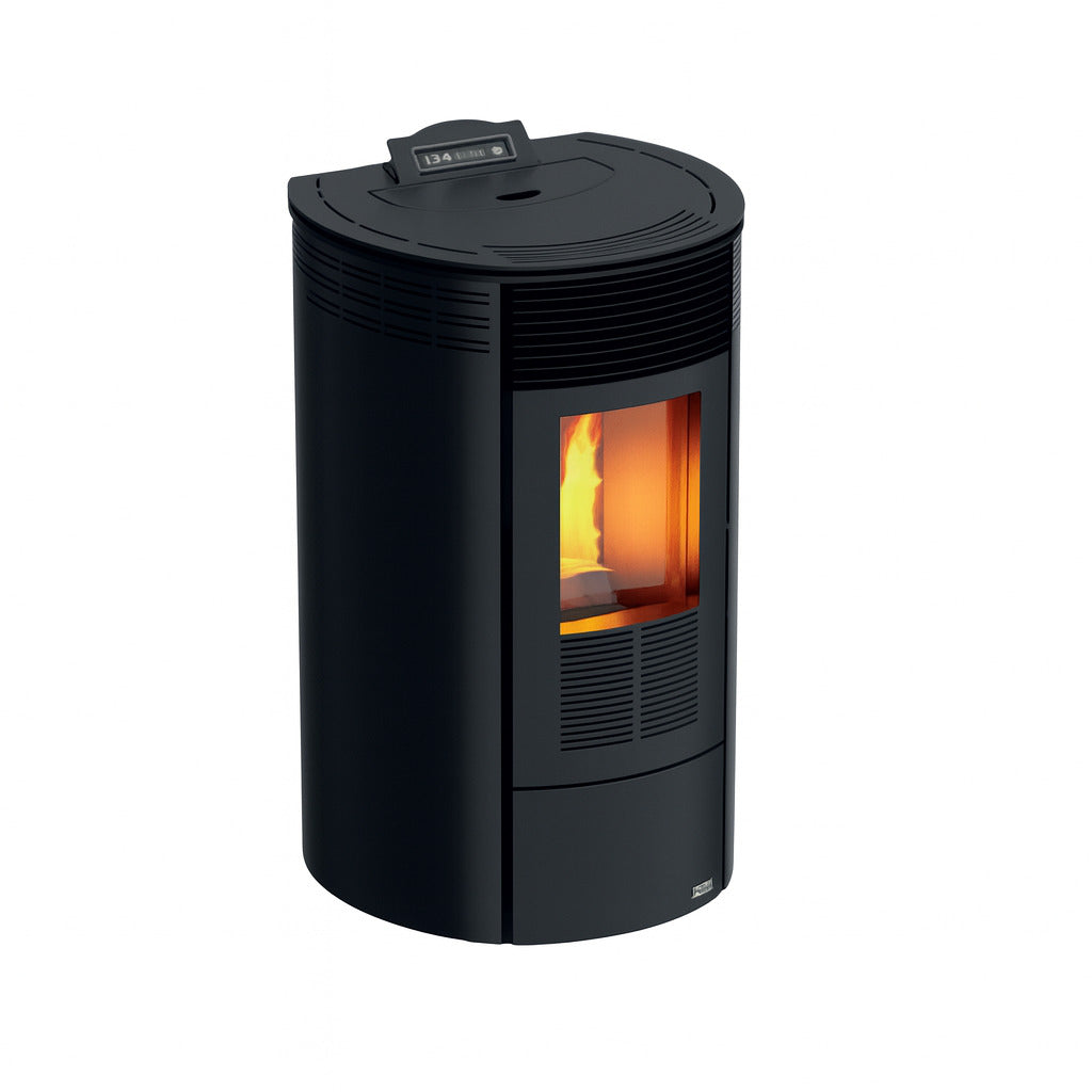 Estufa Redonda Black 7kW Negro. Calienta tu hogar, porche o jardín cerrado , ideal para hasta 70m2