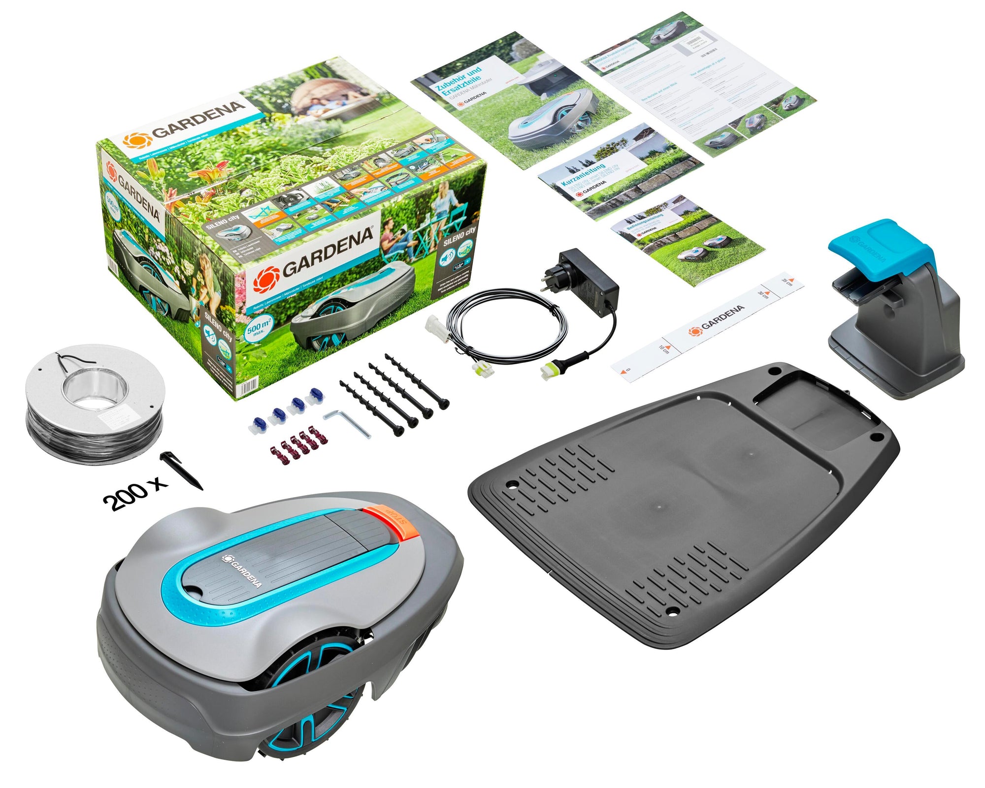 Cortacésped robot GARDENA Sileno City 250 hasta 250 m2