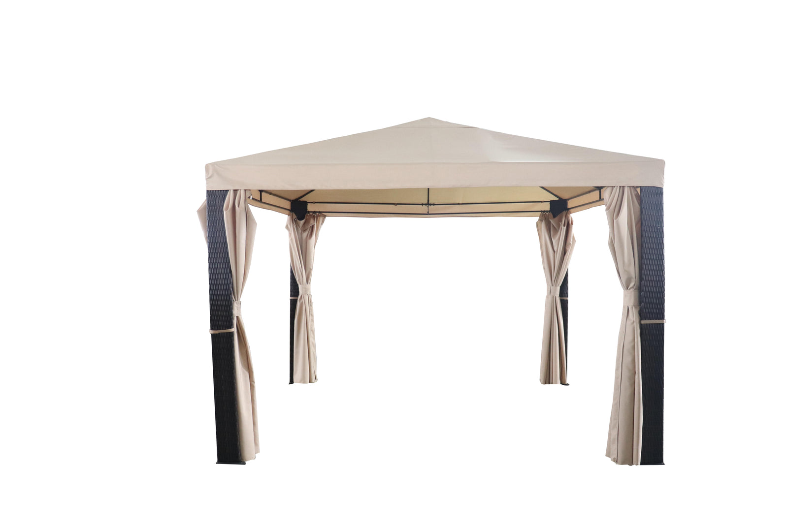 Pérgola de aluminio Marbella II beige de 300x300 cm