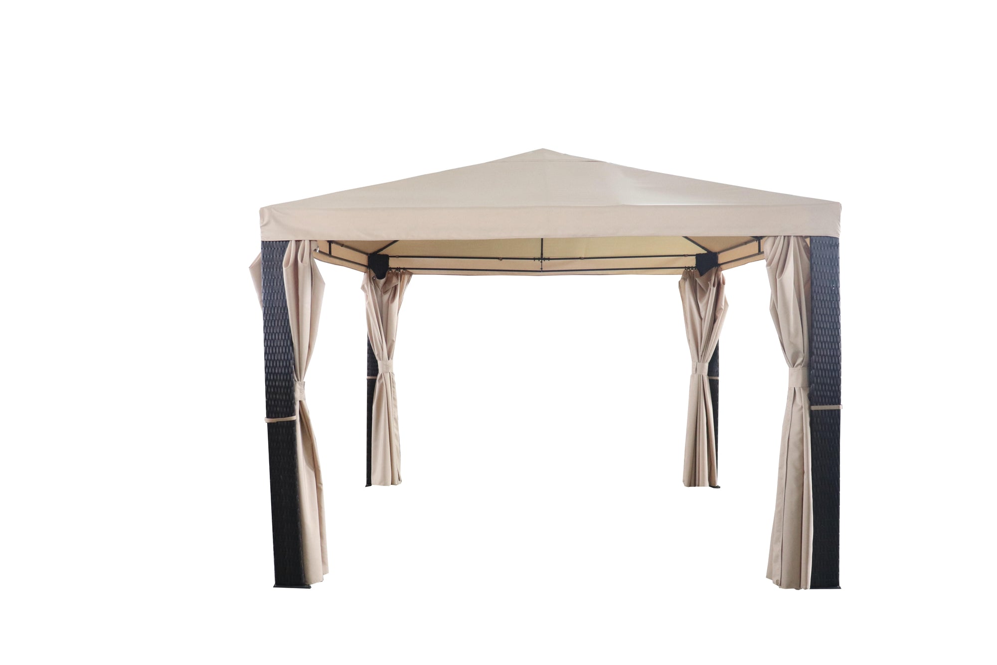 Pérgola de aluminio Marbella II beige de 300x300 cm