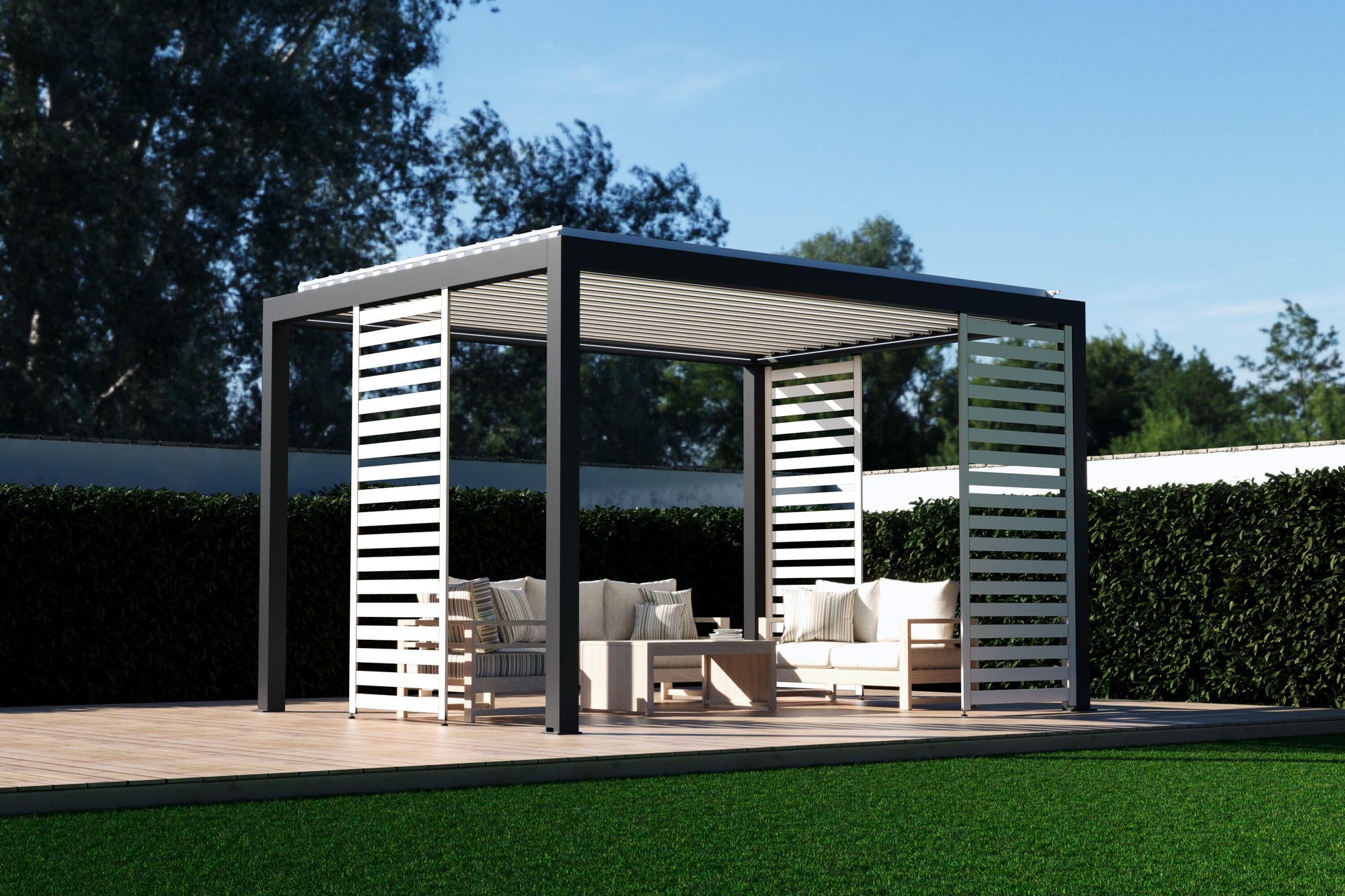 Panel Tokio 1x2,5 m blanco