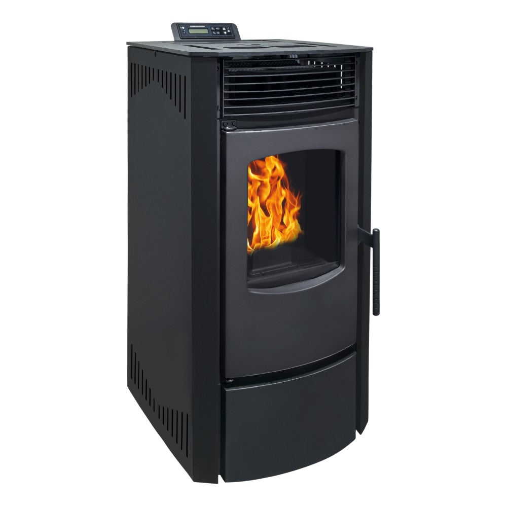 Estufa de pellets automática Mateo 9.2kW – Negra
