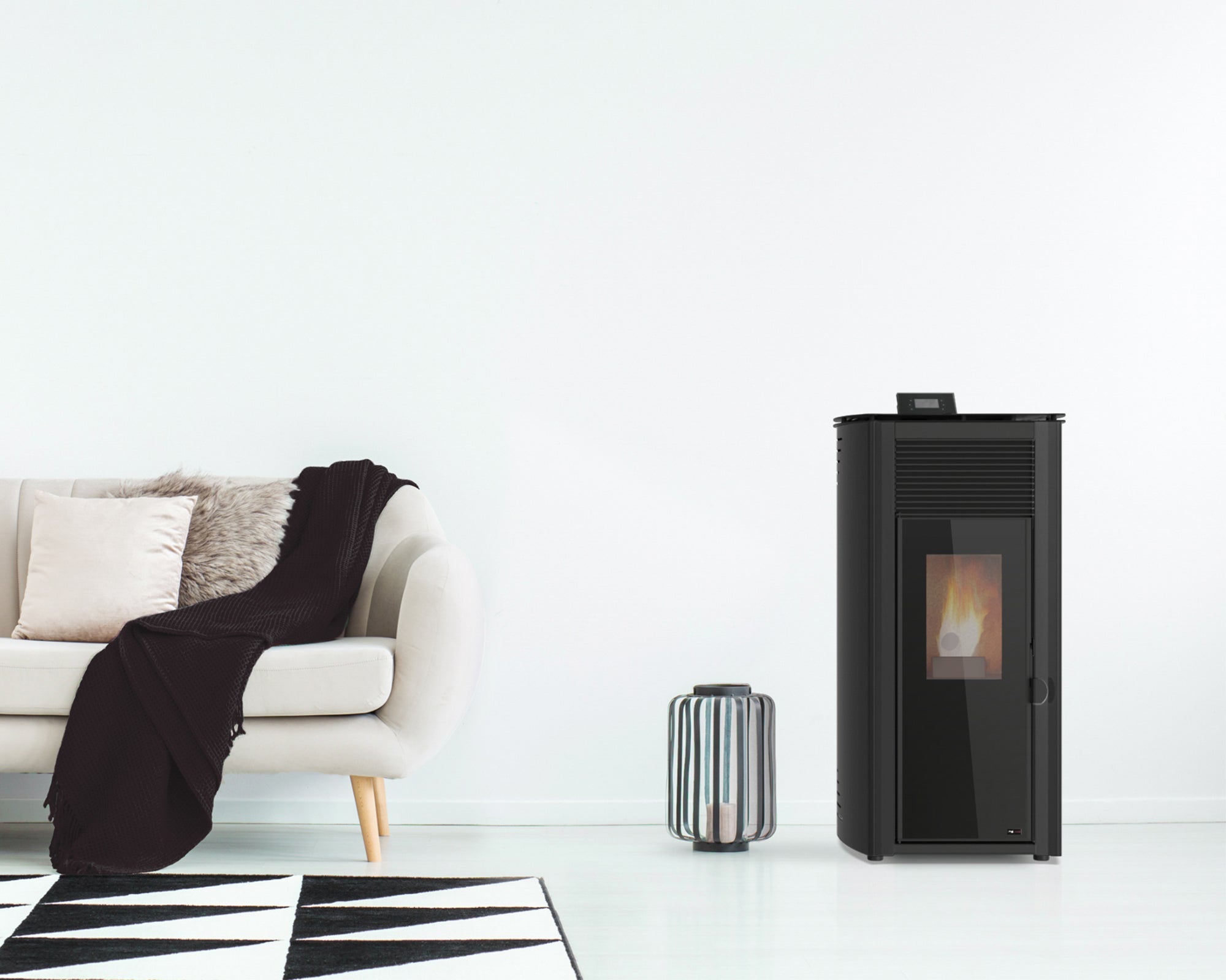 Estufa de pellet REDPOD First Advance 10 kW negra