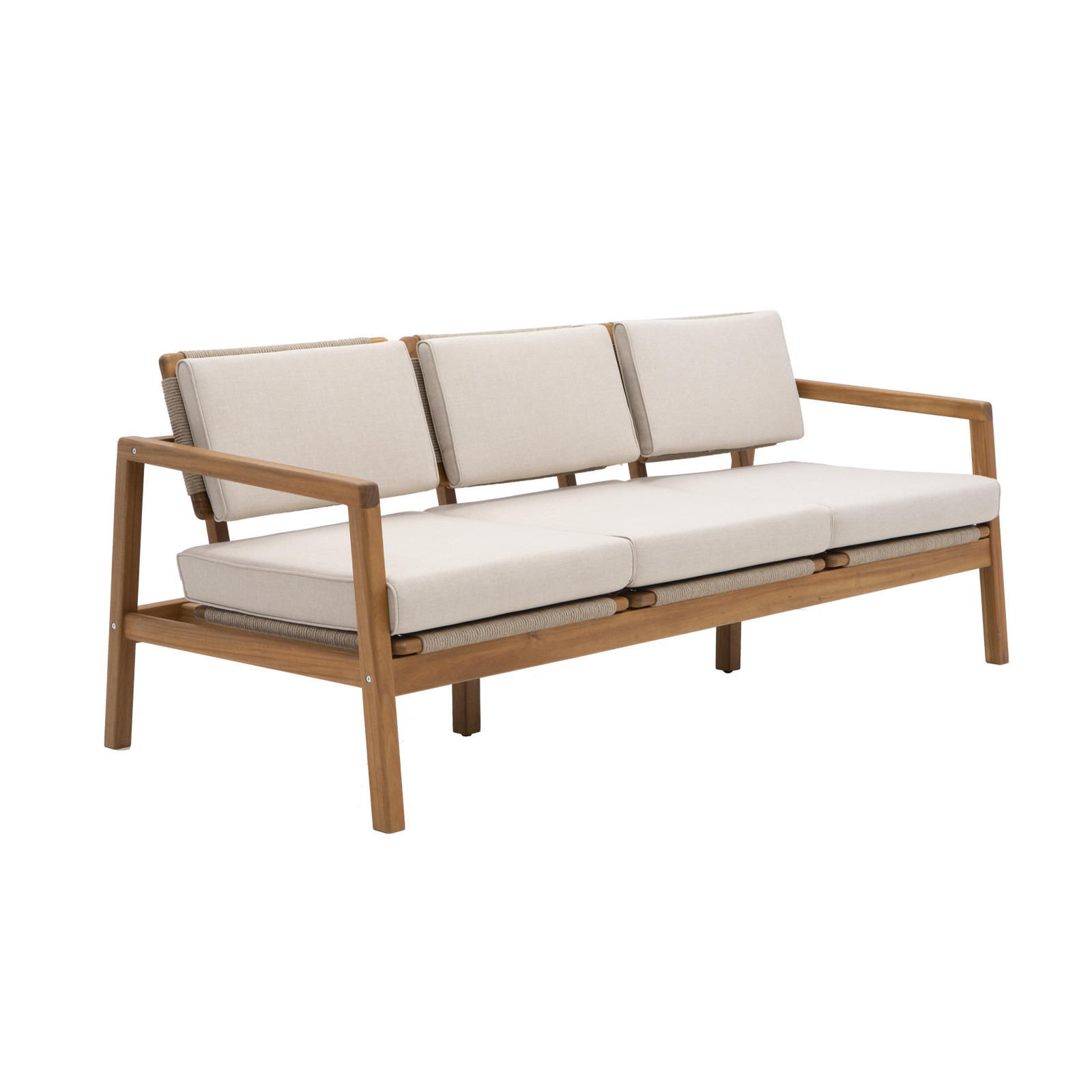 Sofá de jardín NATERIAL Oasis de acacia 3 plazas