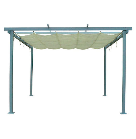 Toldo de poliéster blanco de 350x350 cm
