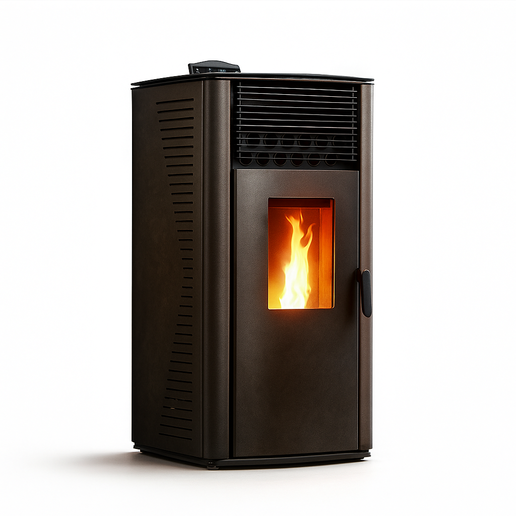 Estufa de pellets de aire Anita 12 kW Sannover Negro