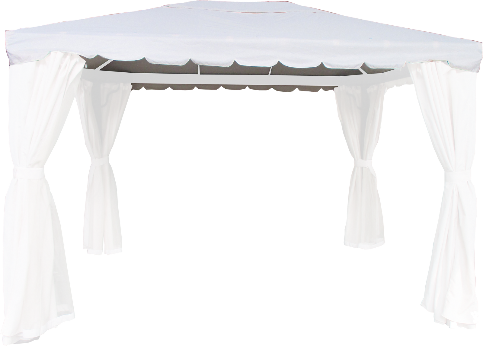 Toldo pérgola de poliéster Zeus beige de 300x300 cm