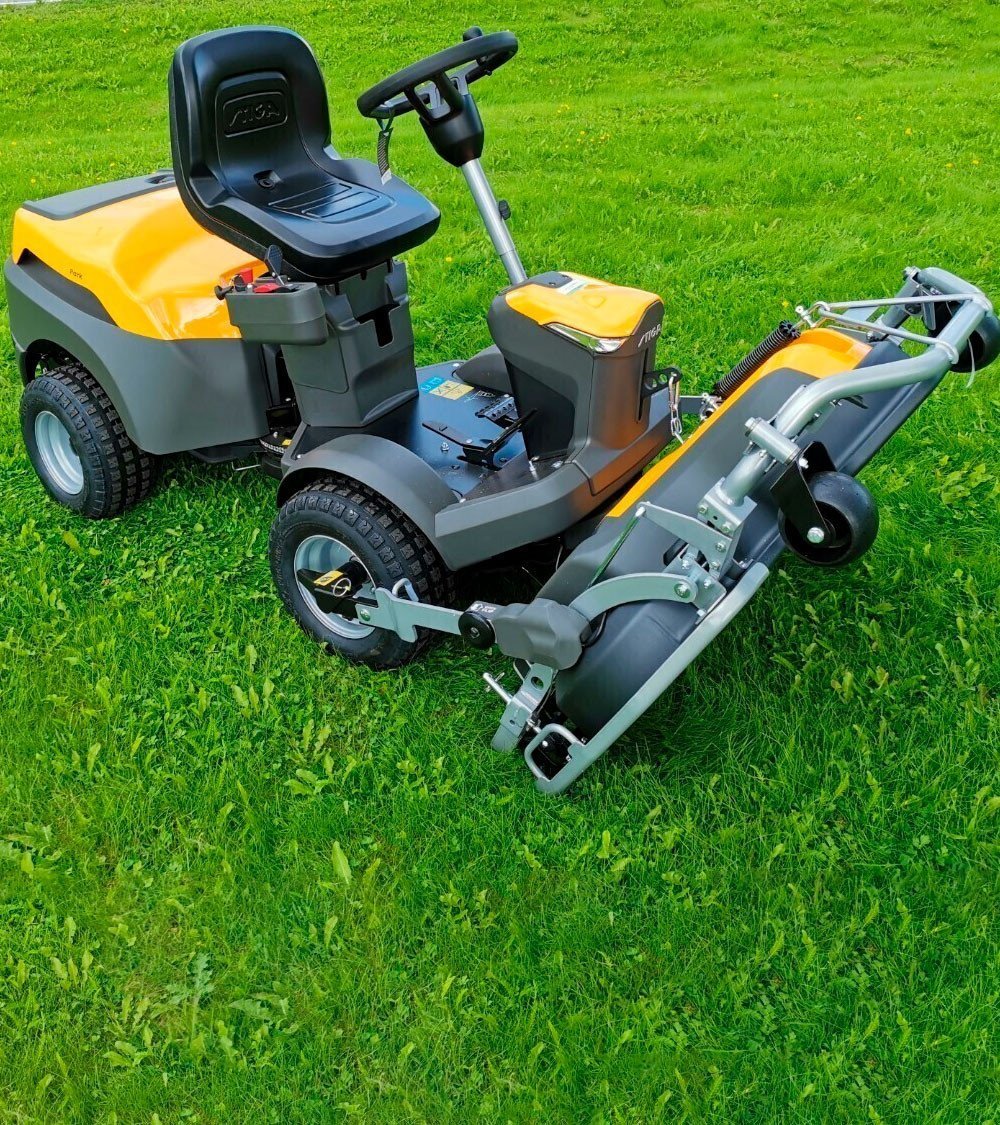 Rider Cortacésped de corte frontal 4×4 Stiga Park 500 WX Special + Combi 125 Q Plus 530cc 125cm