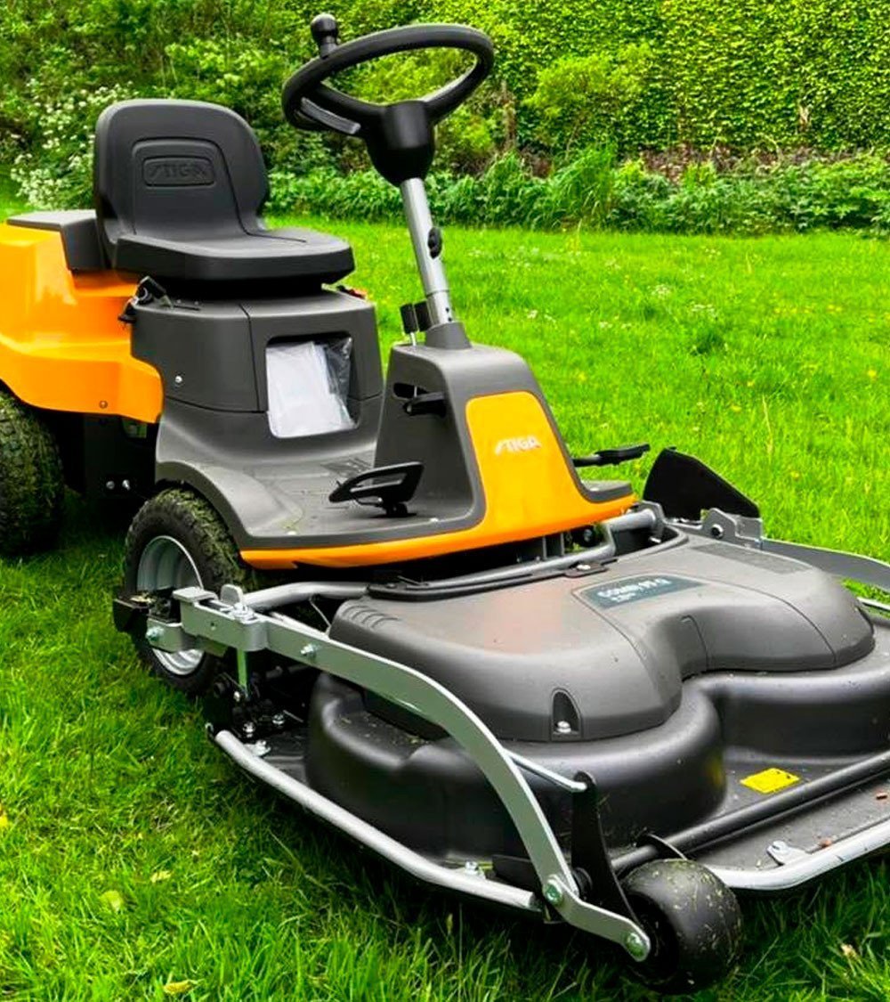 Rider Cortacésped de corte frontal Stiga Park 500 + Combi 95 Q Plus