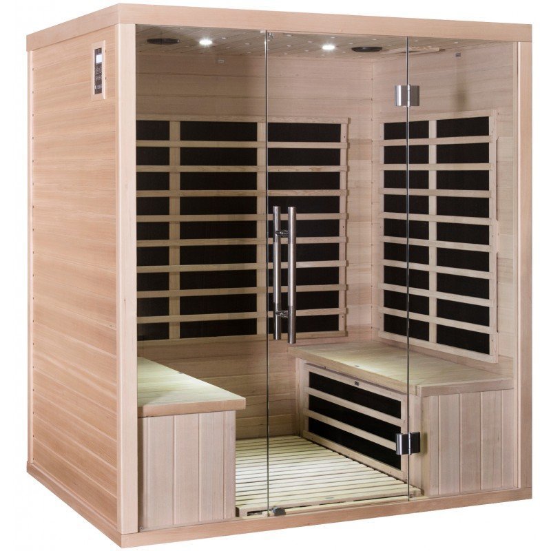 Sauna de infrarrojos con paneles de carbono 3200W LUXE 4 lugares – SNÖ