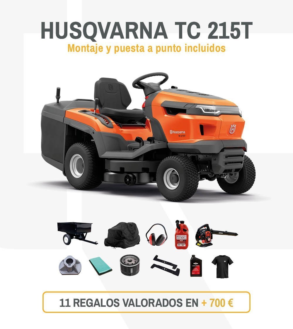 Tractor cortacésped Husqvarna TC 215T 586cc 95cm